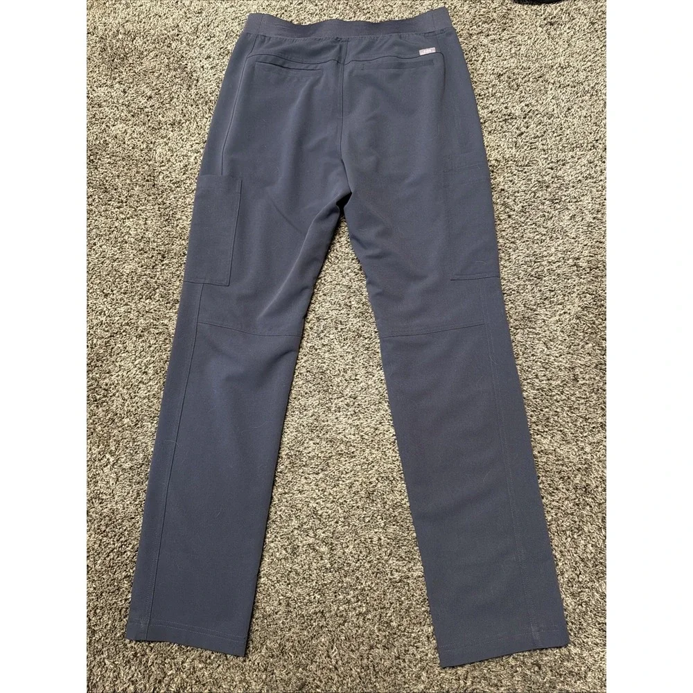 FIGS Womens Scrub Pants Womens Medium Gray Blue Cargo Medical Technical‎